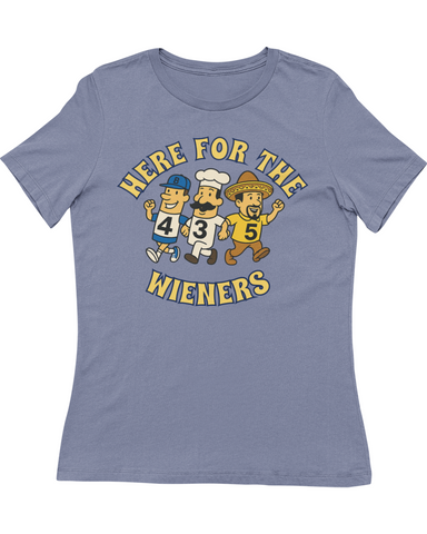 Here for the Wieners Women’s Relaxed Jersey Tee