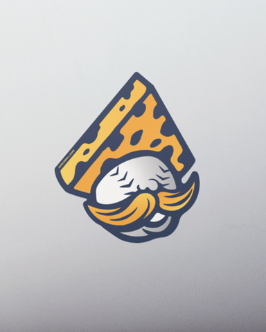 Cheesehead Sticker Bernie Cheesehead Sticker – WiscoBall Sports Co